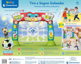 17954 Clementoni Baby Tira e Segna Goleador Rete da Calcio Elettronica con Luci