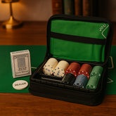 2S DM121 Set Casinò da Viaggio con Borsetta 150 Gettoni, Carte e Tappeto