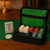 2S DM121 Set Casinò da Viaggio con Borsetta 150 Gettoni, Carte e Tappeto