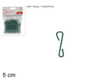 1A100G258/2S 100 Pezzi Ganci in Metallo Verdi per decorare l albero di Natale