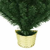 Albero di Natale da Muro 90 cm con Base in Vaso Albero Salvaspazio 108 Punte