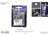 Filo 10 MicroLED Bianco a Batteria Decorazione Luminosa DD20210001