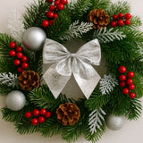 Fiocchi Natalizi argento 5,5 cm Set 12 pezzi JW51512/S per Albero, Pacchi