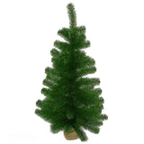 Albero di Natale 90 cm con Base in Juta 90 Punte Folto e Compatto N3090A2
