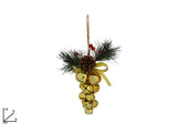 Grappolo di Campanelli in Metallo Oro Decorazione Natalizia Elegante 788834/G