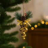 Grappolo di Campanelli in Metallo Oro Decorazione Natalizia Elegante 788834/G