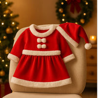 vestito babbo natale bimba 0/12 mesi (F.6.32) HY20014