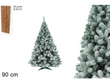 Albero di Natale innevato eco 90 cm con 80 punte Abete artificiale 03830-ZM80PB