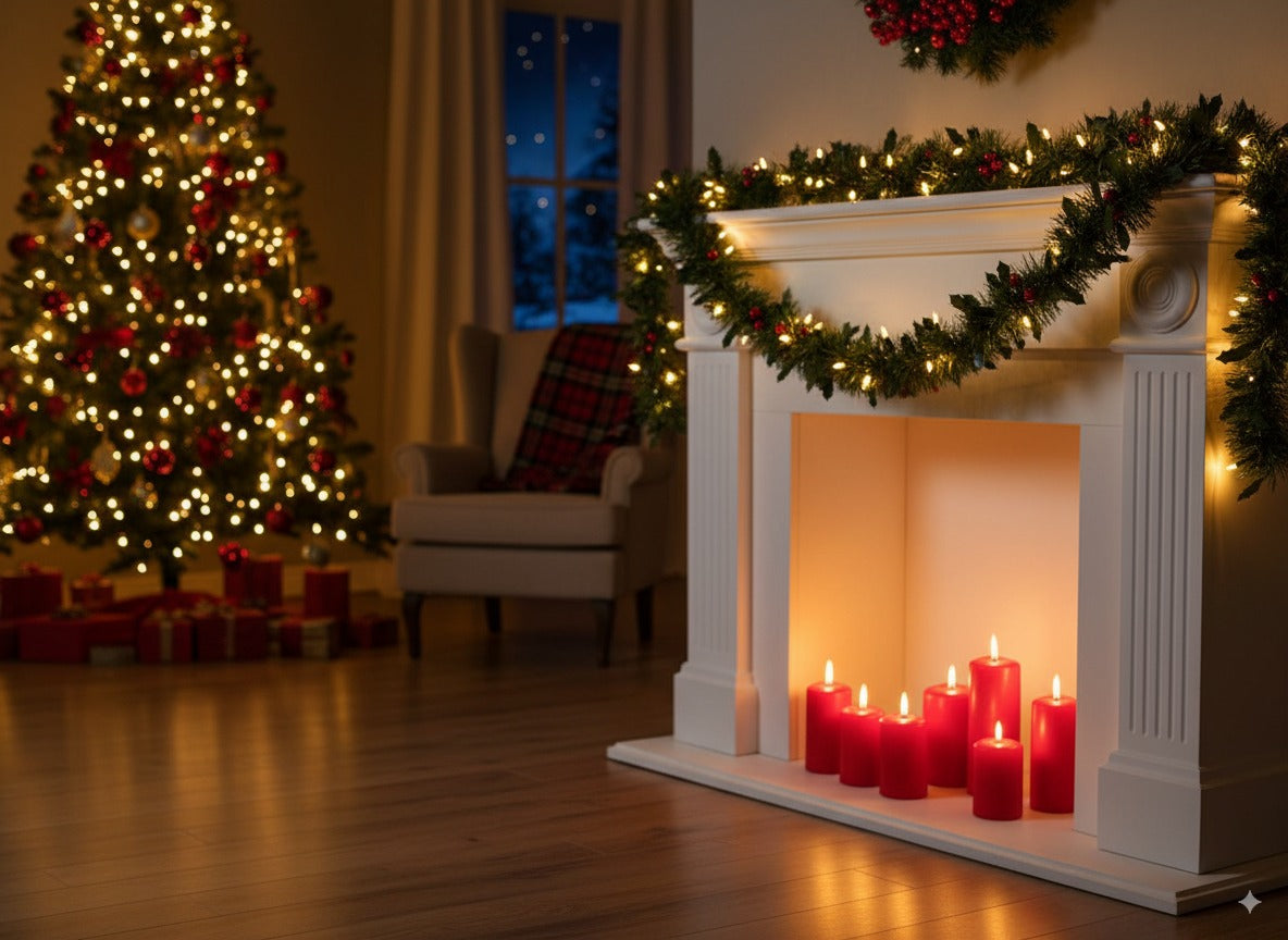 Ghirlanda natalizia 2 metri con 12 palline decorative Addobbo elegante HX1253-1