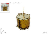 Set 4 appendini tamburi oro 3 cm Decorazioni natalizie eleganti DF4-14937