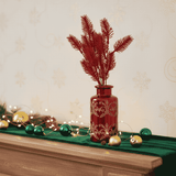 Stelo Rametti Glitterati Rossi 34 cm Decorazione Natalizia XDX24-36G/RED