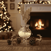 Stelo Rametti Glitterati Oro 34 cm Decorazione Natalizia Elegante XDX24-36G/GOLD