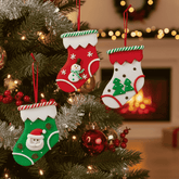 Appendino Calza Natalizia con Soggetti Decorazione Albero LJDS25-049ABC col casu