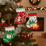 Appendino Calza Natalizia con Soggetti Decorazione Albero LJDS25-049ABC col casu