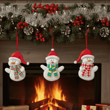 Appendino Pupazzo di Neve Natalizio colore casuale LJDS25-010ABC