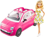 HRG59 Mattel Barbie con Auto Decappottabile Bambola Inclusa con Veicolo Rosa