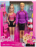 Mattel Barbie Fashionistas Set con Barbie e Ken Roller Skating + 6 Accessori