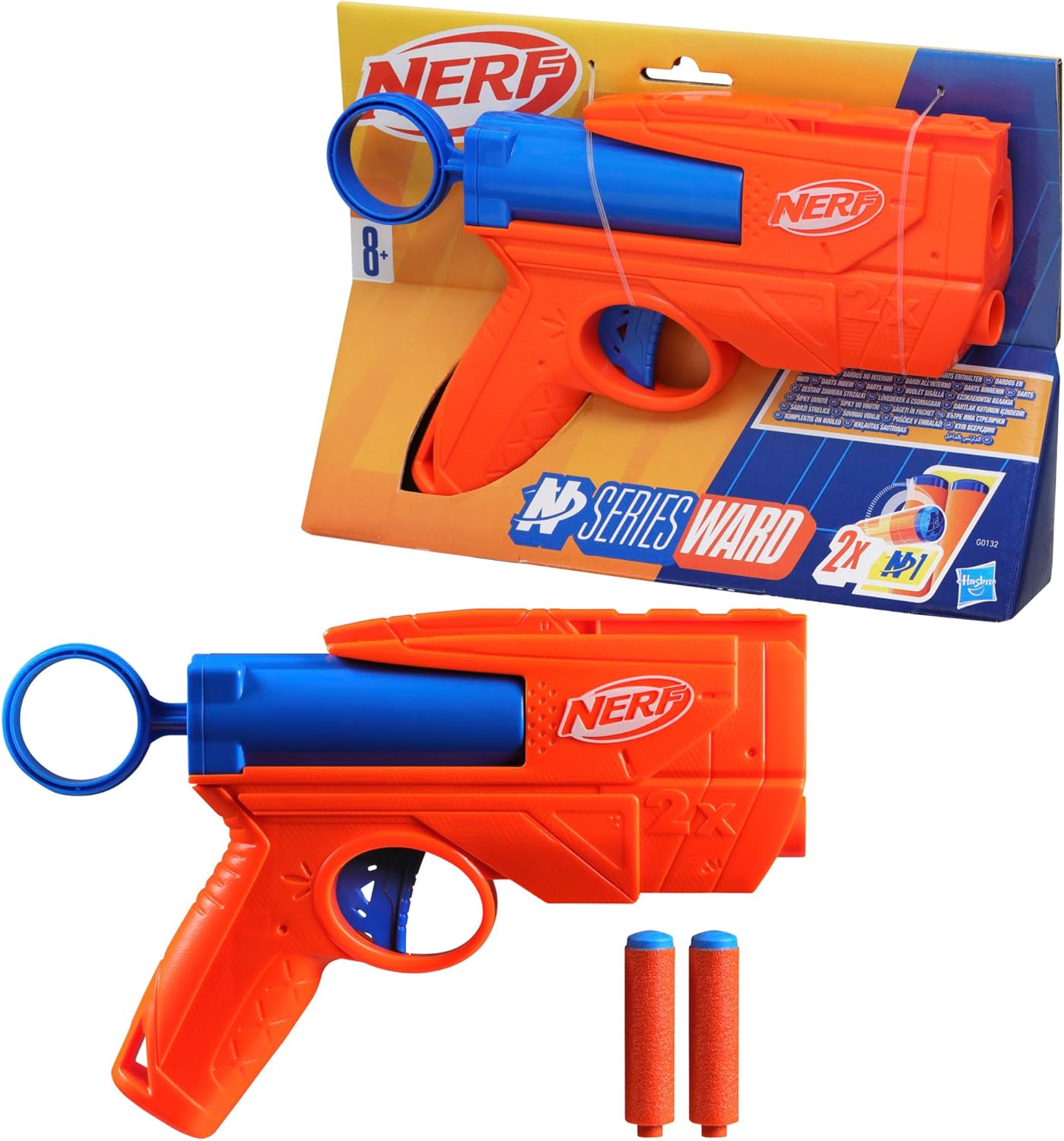 Hasbro - NERF NSeries Ward G0132EU4 Mini Blaster 2 Dardi NSeries