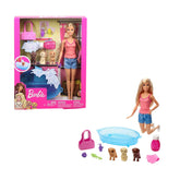 Mattel Barbie Bagnetto dei Cuccioli Bambola con Cucciolo Laua & Vasca