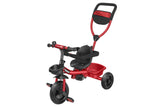 Globo 05621 Triciclo Evolutivo 5 in 1 . Passeggino e Triciclo in Metallo Rosso
