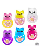 DIM02504P Tutty Putty Kawaii Slime Glitterato Profumato a Forma di Gatto