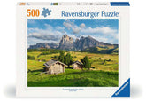 01383 Ravensburger Puzzle 500 Pezzi Alpe di Siusi Paesaggio Dolomitico