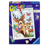 23059 Ravensburger CreArt Serie D - Adorabili cerbiatti
