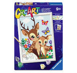 23059 Ravensburger CreArt Serie D - Adorabili cerbiatti