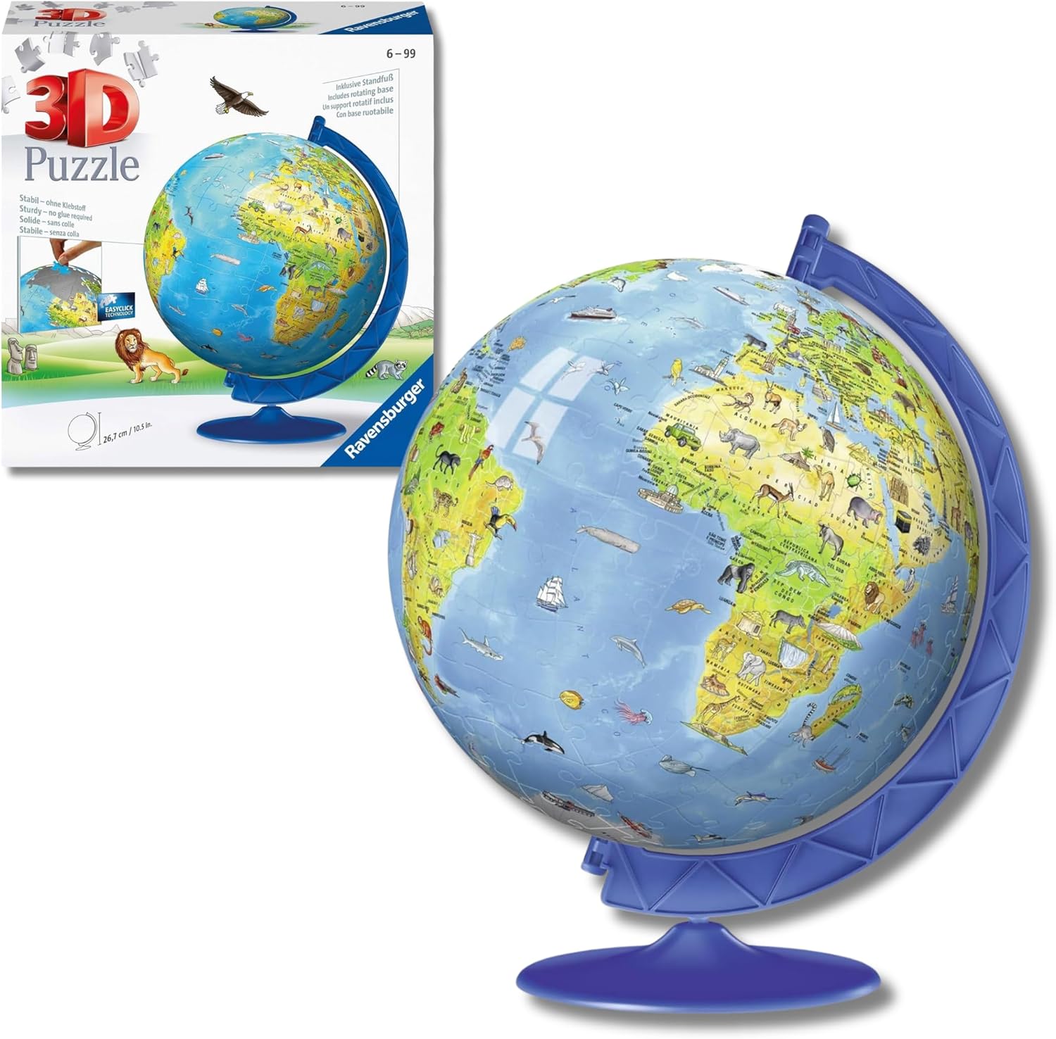 12340 3D Globo 180 pezzi - Ravensburger 3D Puzzle