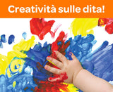 81-1539 CRAYOLA - Mini Kids, 3 Tempere a Dita Lavabili