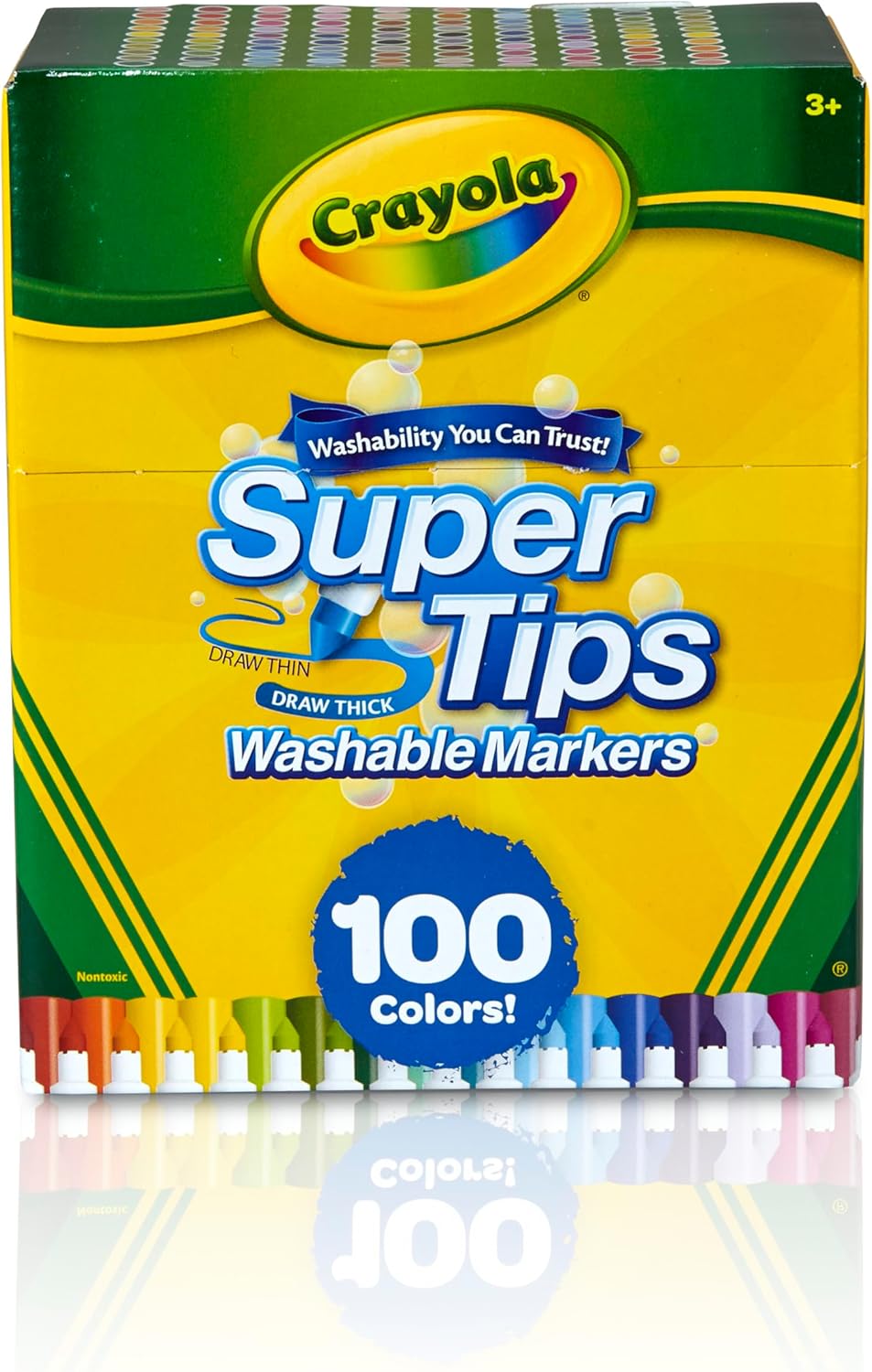 58-5100 CRAYOLA Super Tips - 100 Pennarelli per Adulti a Punta Media