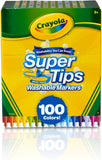 58-5100 CRAYOLA Super Tips - 100 Pennarelli per Adulti a Punta Media