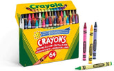 52-6448 CRAYOLA Pastelli a Cera, Confezione da 64 crayon