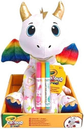 213213 Crayola Colour Me Plush Peluche da 25 cm da colorare e lavare con 3 pen