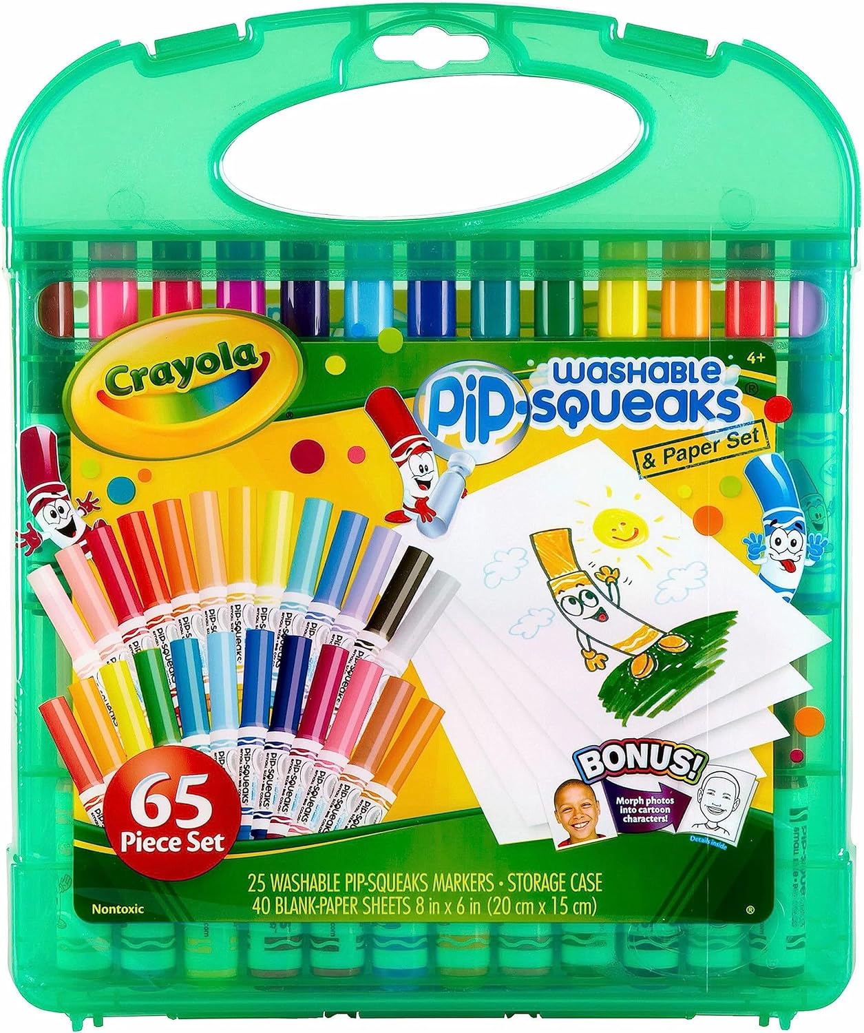 04-5227CRAYOLA - Set Pennarelli Lavabili per Bambini, Valigetta 25 pezzi