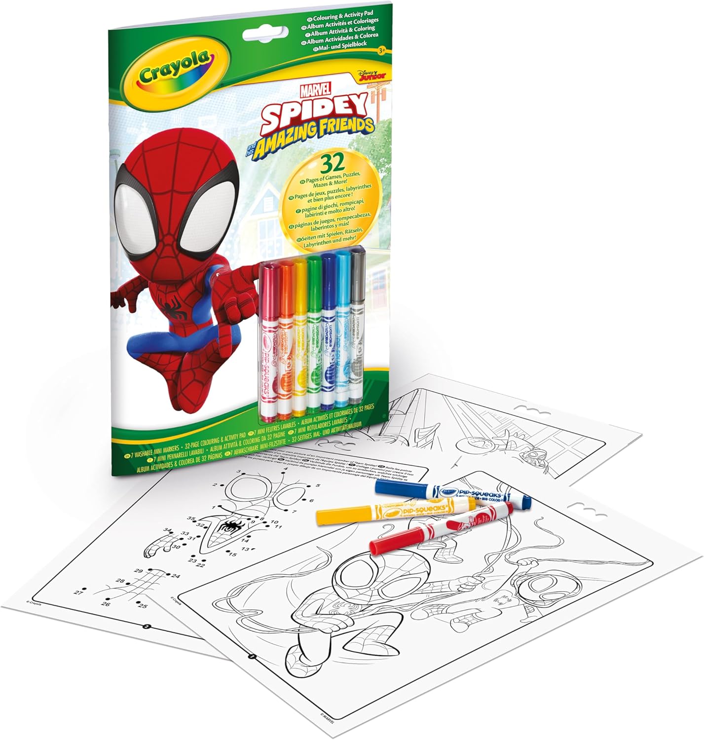 04-2809 CRAYOLA Coloring & Activity with Markers Album Spidey