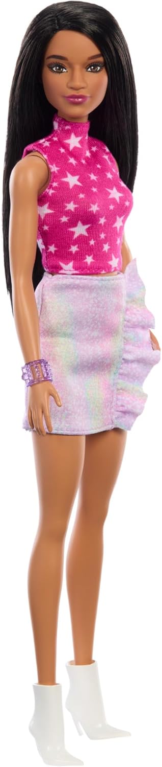 Barbie Fashionistas n. 215 65° Anniversario con Top Rosa e Gonna Cangiante HRH13