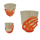 Bicchiere arancione in Plastica Halloween Zucca Accessorio Festa a Tema