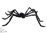 Ragno Nero Gigante Halloween Decorazione Spaventosa con Zampe Lunghe