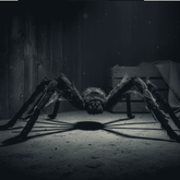 Ragno Nero Gigante Halloween Decorazione Spaventosa con Zampe Lunghe