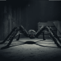 Ragno Nero Gigante Halloween Decorazione Spaventosa con Zampe Lunghe