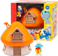 PUF20200 Giochi Preziosi Puffo Burlone con Casetta Tetto Arancione e Accessori