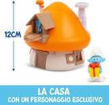 PUF20200 Giochi Preziosi Puffo Burlone con Casetta Tetto Arancione e Accessori