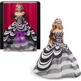 Barbie 65° Anniversario Bambola da Collezione con Abito Bianco e Nero Iconico