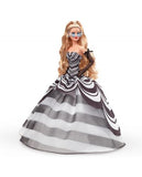 Barbie 65° Anniversario Bambola da Collezione con Abito Bianco e Nero Iconico