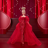Barbie Signature Mattel 80° Anniversario Bambola da Collezione con Abito Rosso