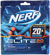 Hasbro Nerf Elite 2.0 Set Ricambio 20 Dardi Ufficiali per Blaster