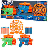 Nerf Elite 2.0 Face Off Target Set Blaster con Bersaglio e 10 Dardi Inclusi