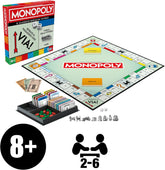 Monopoly Classico Hasbro Gaming Gioco da Tavolo in Italiano con Pedine Grandi
