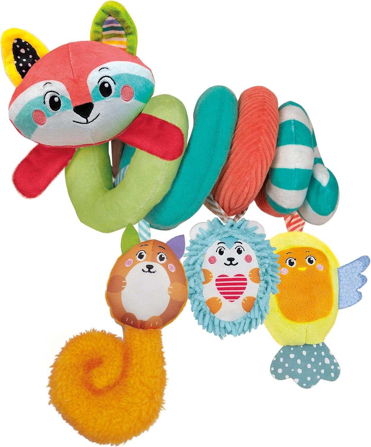 Clementoni Spirale Passeggino Neonato Soft Spiral Happy Animals
